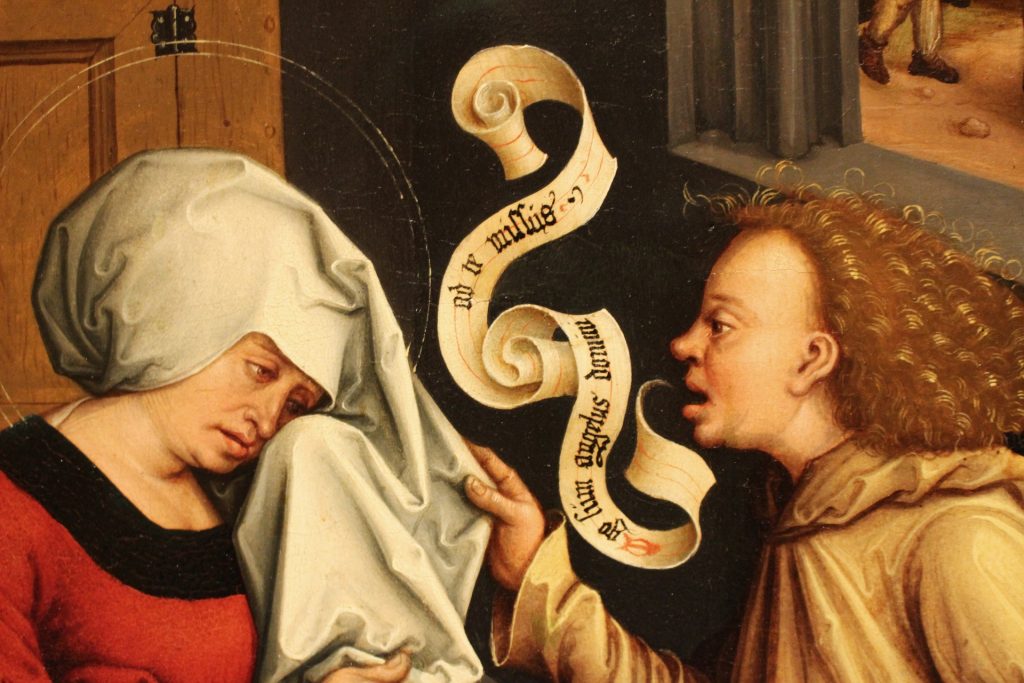 oil paint renaissance annunciation-strigel