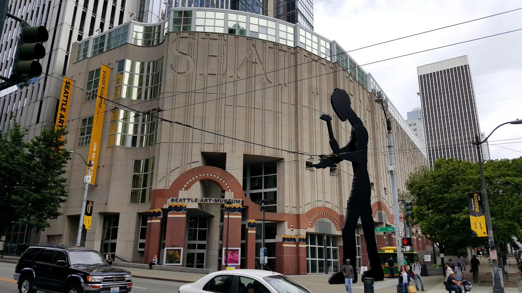 art of Seattle art museum exterior