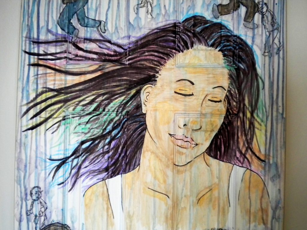 What is Watercolor Door closeup