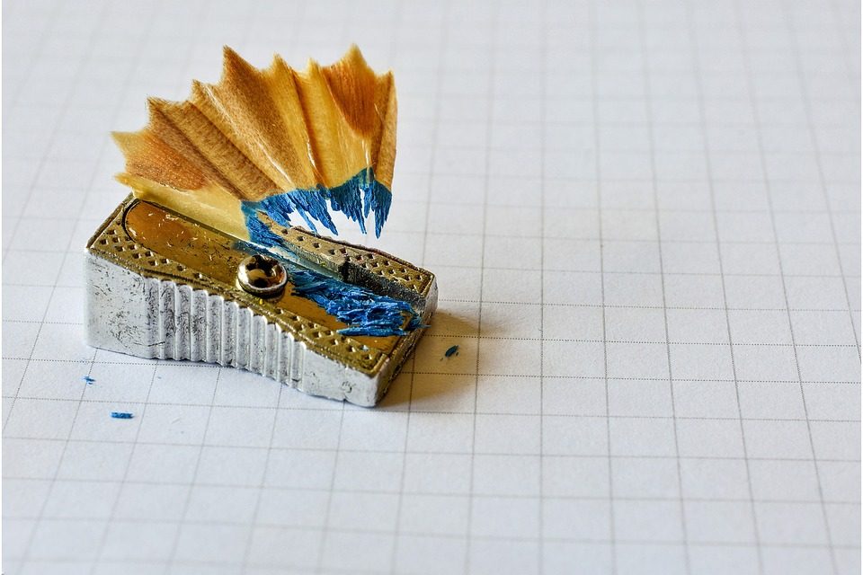 as the crow flies review colored pencil sharpener and shaving