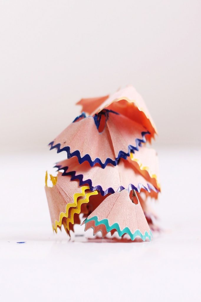 as the crow flies review colored pencil shavings