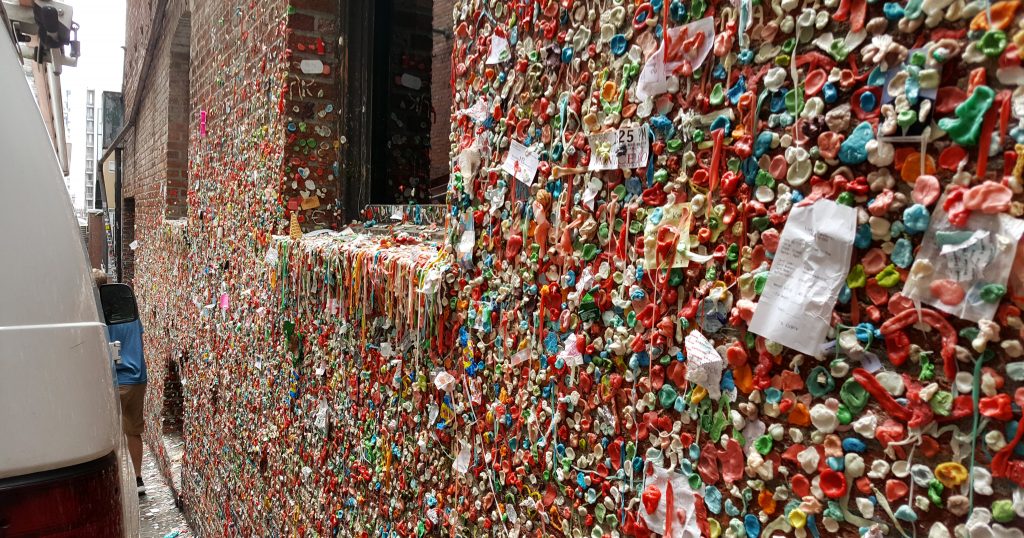 art of seattle gum wall covered