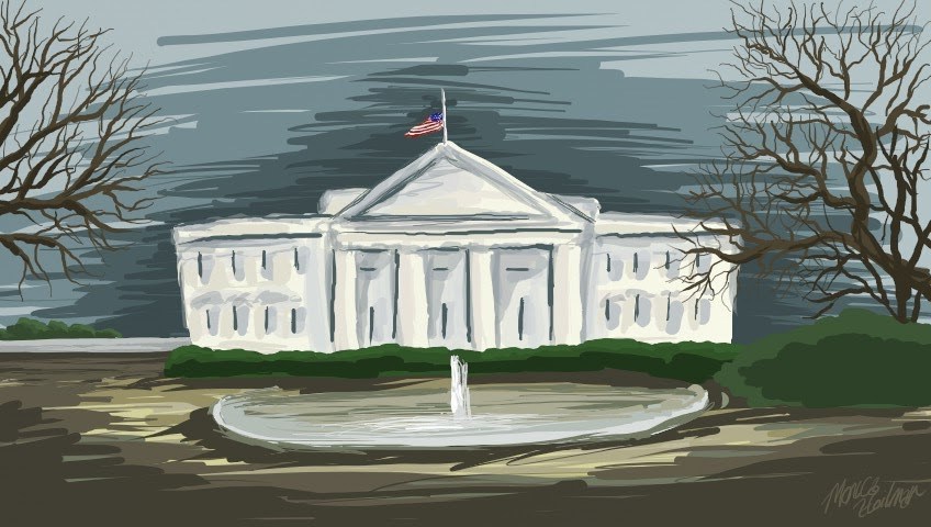 4th of July white-house-lowered