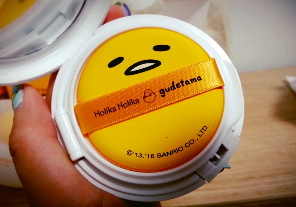 Holika Holika BB cushion with Gudetama face