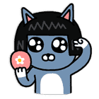 Kakao Friends Neo Posing in Compact Mirror