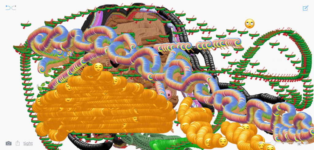 emoji ink self portrait